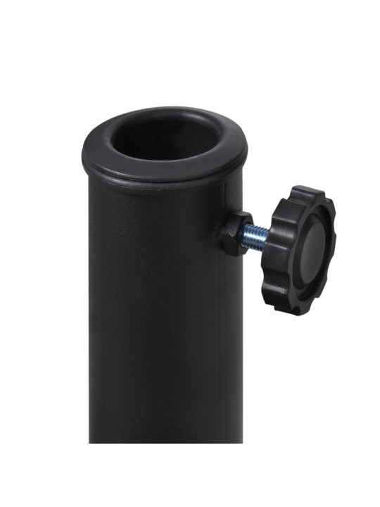 Stojan pro půlkruhové slunečníky - polyresin - černý