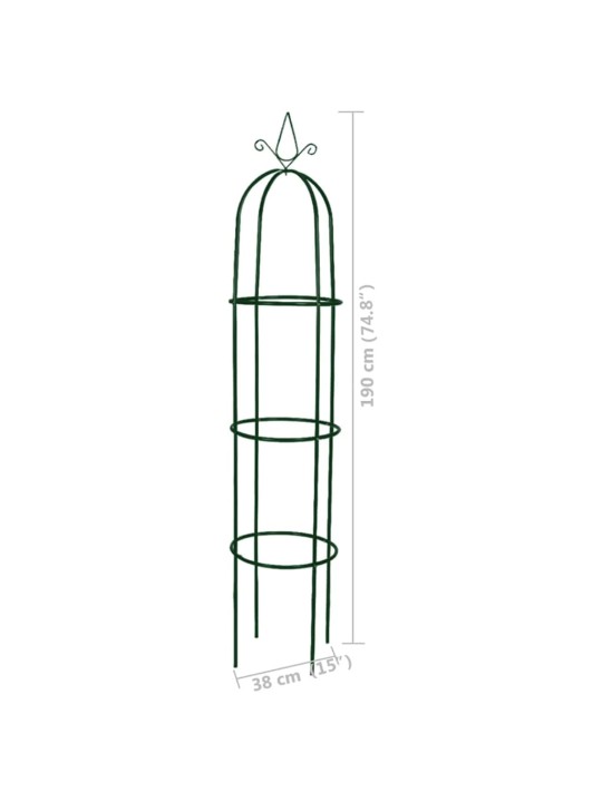 Zahradní oblouk obelisk 2 ks