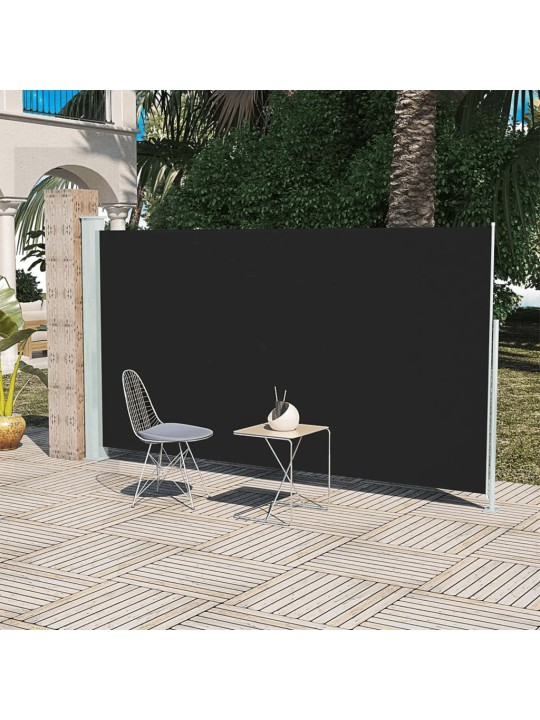 Boční markýza na terasu 160 x 300 cm černá