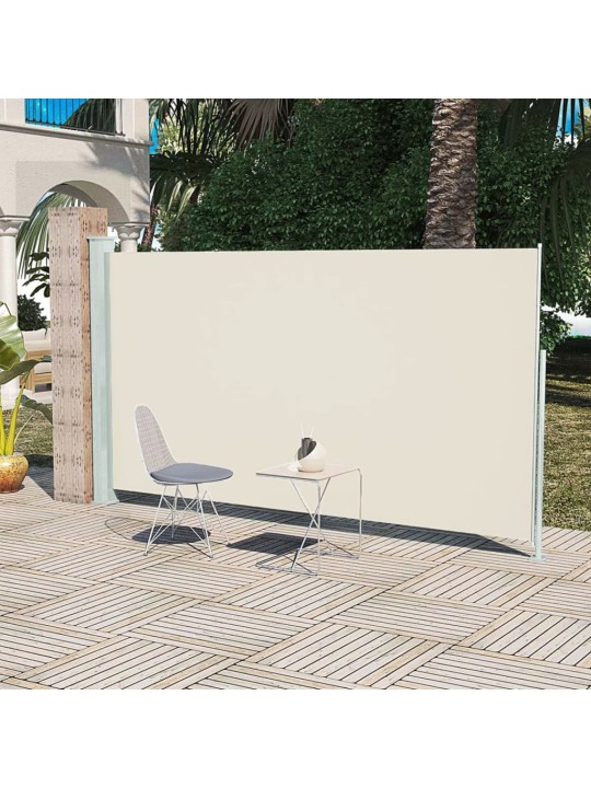 Boční markýza na terasu 160 x 300 cm krémová