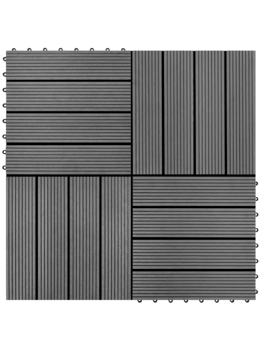WPC dlaždice 30x30cm 11 ks 1 m2, šedé