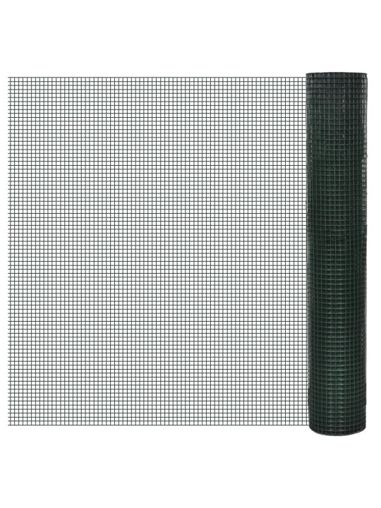 Pletivo ke kurníku pozinkované PVC vrstva 10 x 1 m zelené