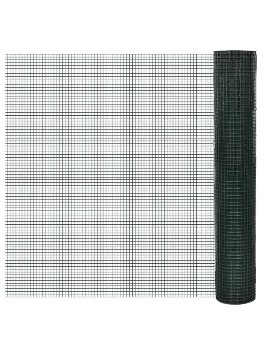 Pletivo ke kurníku pozinkované PVC vrstva 25 x 1 m zelené