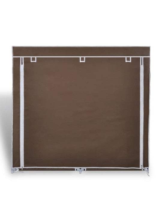 Látkový botník s potahem 45 x 150 x 176 cm hnědý
