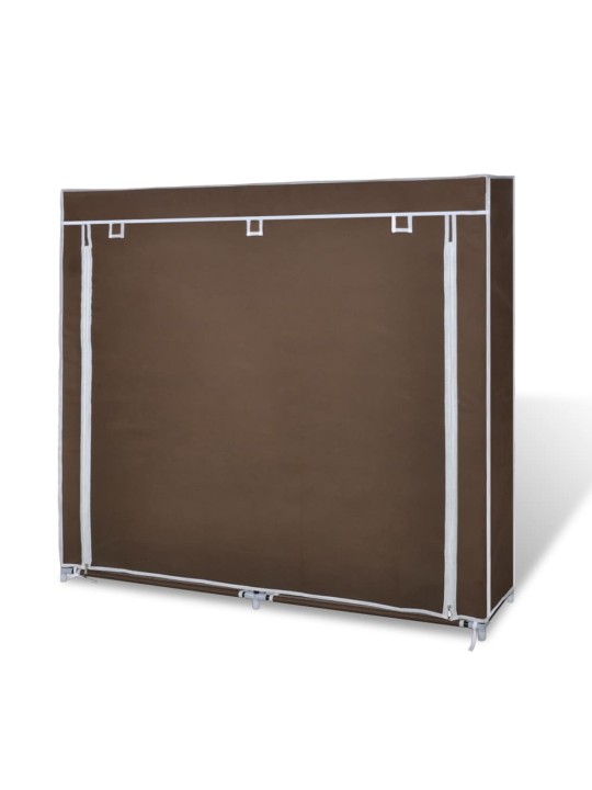 Látkový botník s potahem 45 x 150 x 176 cm hnědý