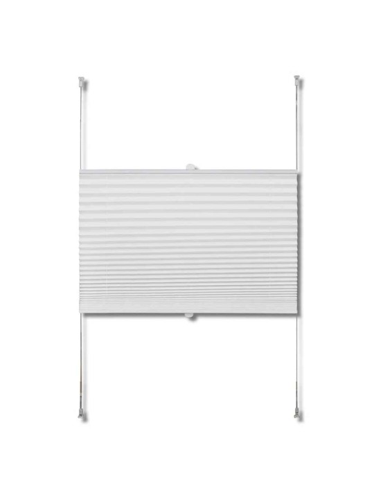 Plisované žaluzie / rolety Plisse 70 x 125 cm - bílé