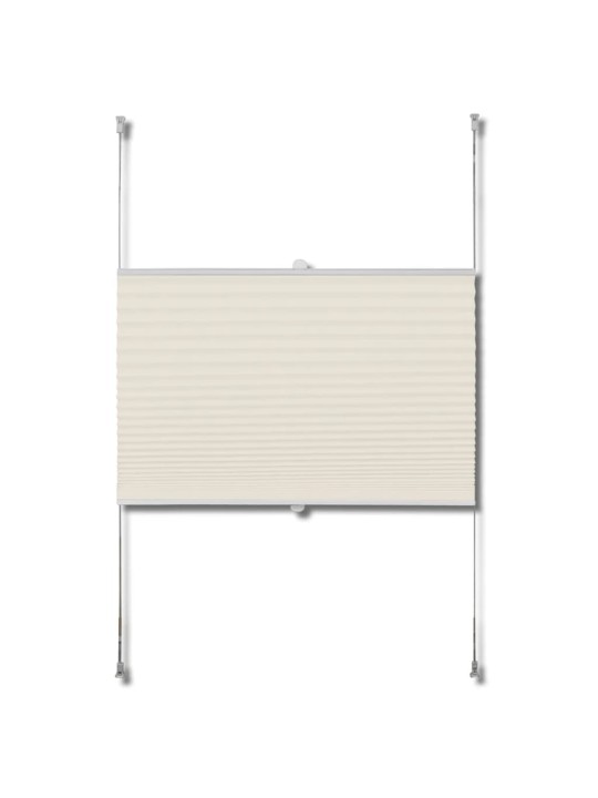 Plisovaná roleta 60 x 125 cm krémová