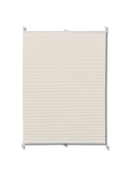 Plisovaná roleta 70 x 150 cm krémová
