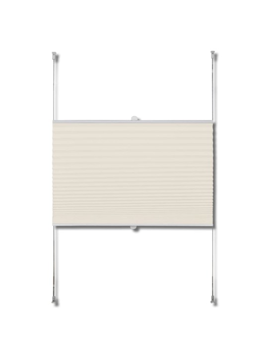 Plisovaná roleta 70 x 150 cm krémová