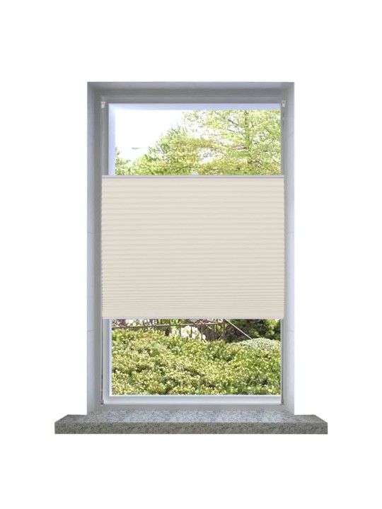 Plisovaná roleta 70 x 150 cm krémová