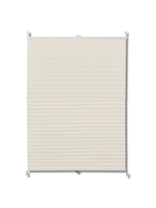 Plisovaná roleta 70 x 200 cm krémová