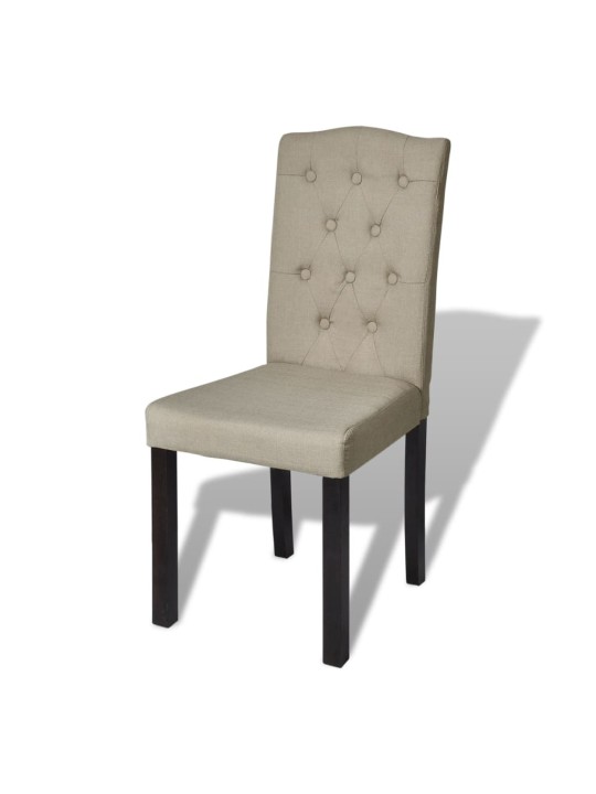 Jídelní židle 4 ks velbloudí textil