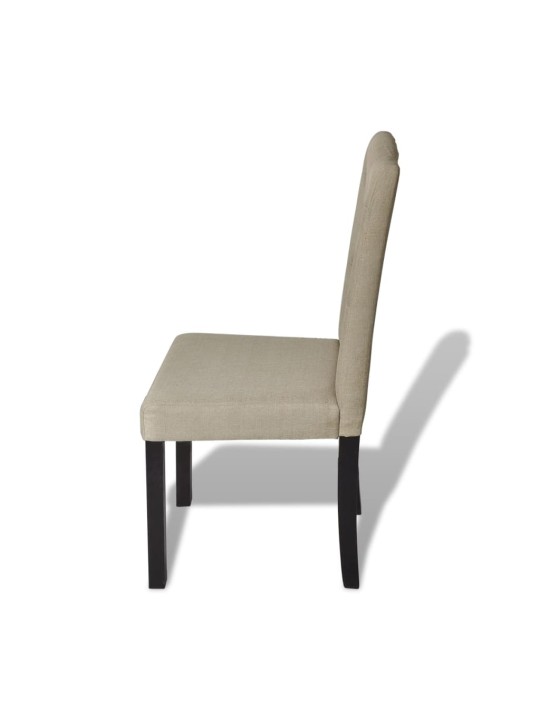 Jídelní židle 4 ks velbloudí textil