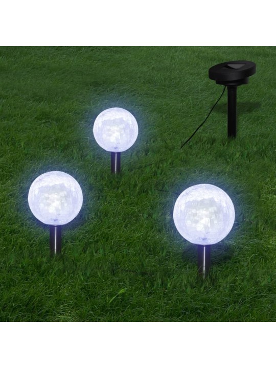 Solární zahradní světla 6 ks LED zemní bodce a solární panel