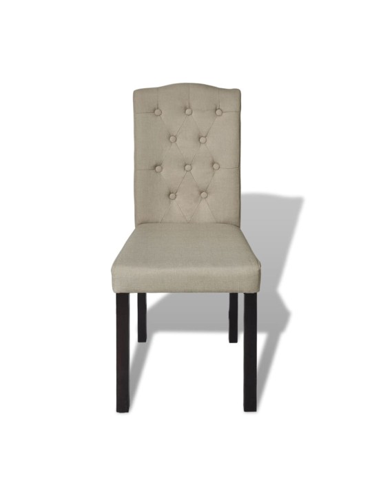 Jídelní židle 6 ks velbloudí textil