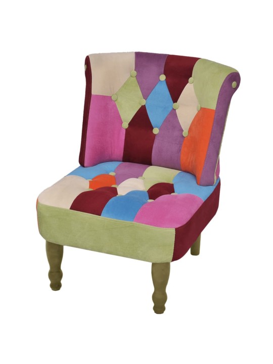 Francouzské křeslo patchwork textil