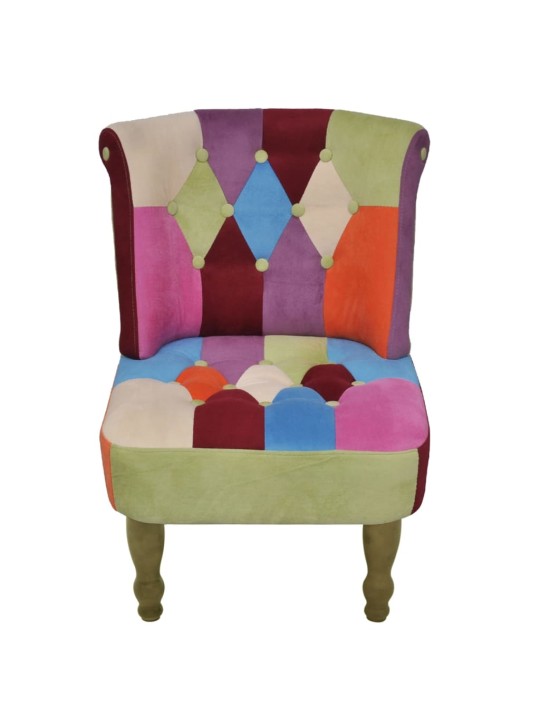 Francouzské křeslo 2 ks patchwork textil