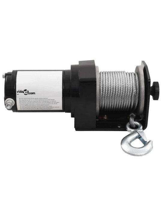 12V elektrický naviják 1360 kg s montážní deskou a lanovým oknem