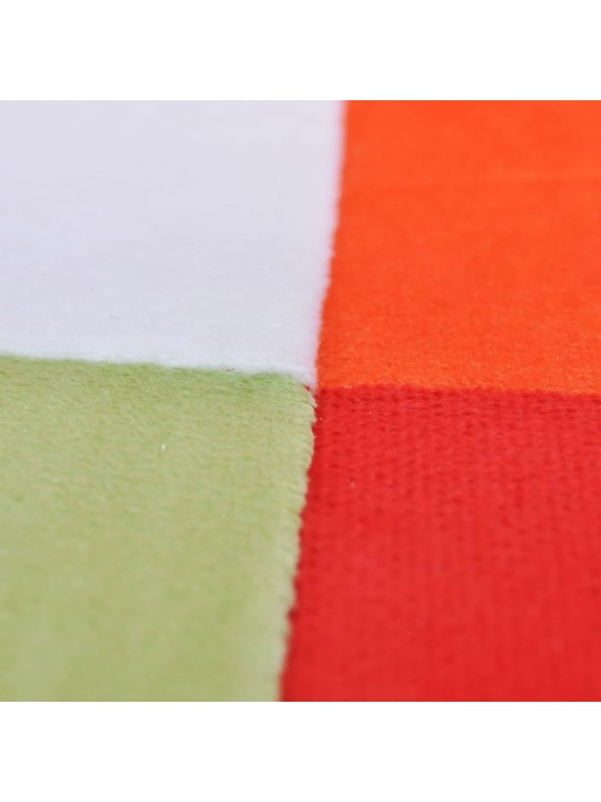 Krychlové křeslo, chromované nohy, patchwork, textilní