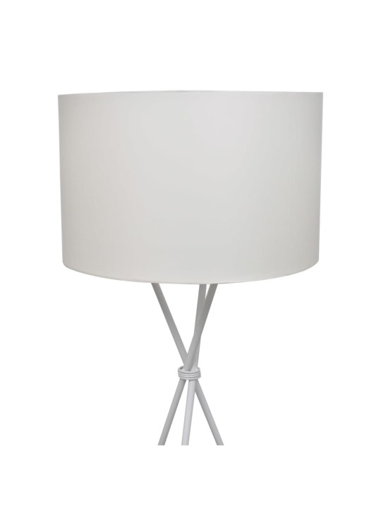 Stojací lampa s vysokým stojanem bílá