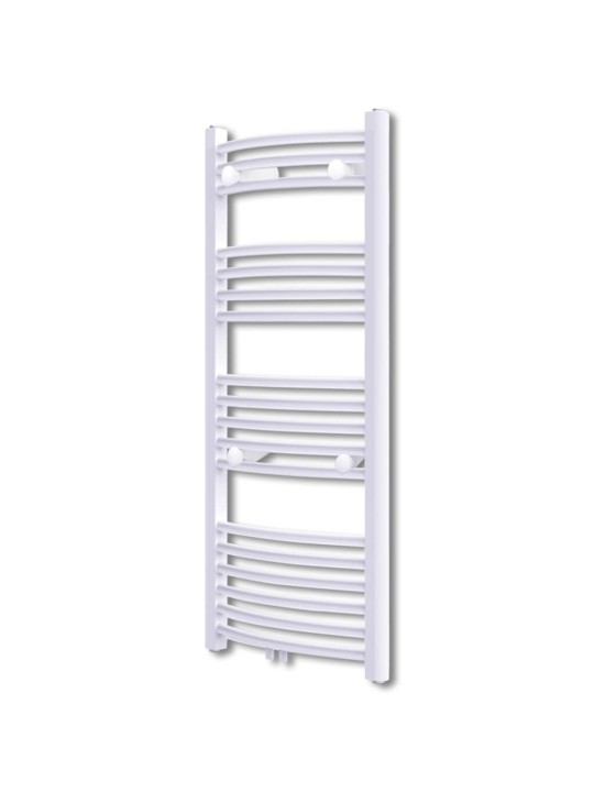 Žebříkový radiátor obloukový, ústřední topení 500 x 1160 mm boční a střední přípojka