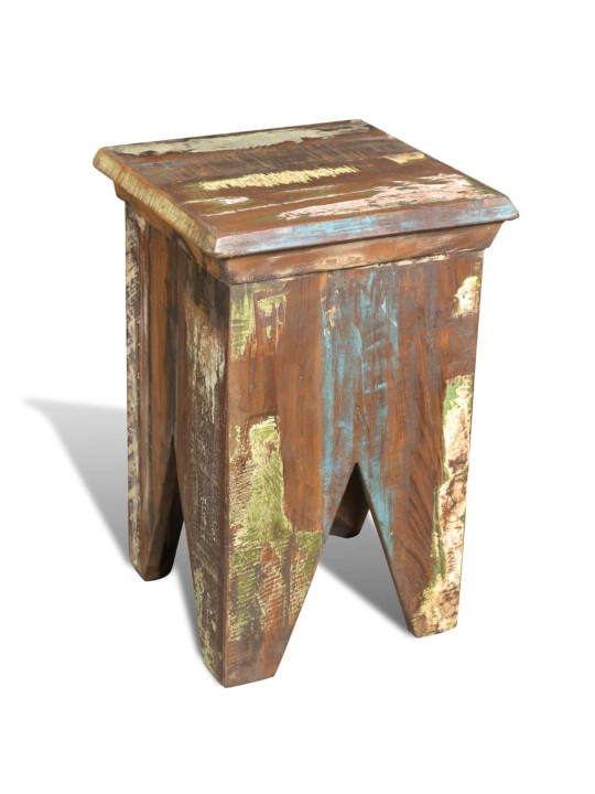 Stolička masivní recyklované dřevo