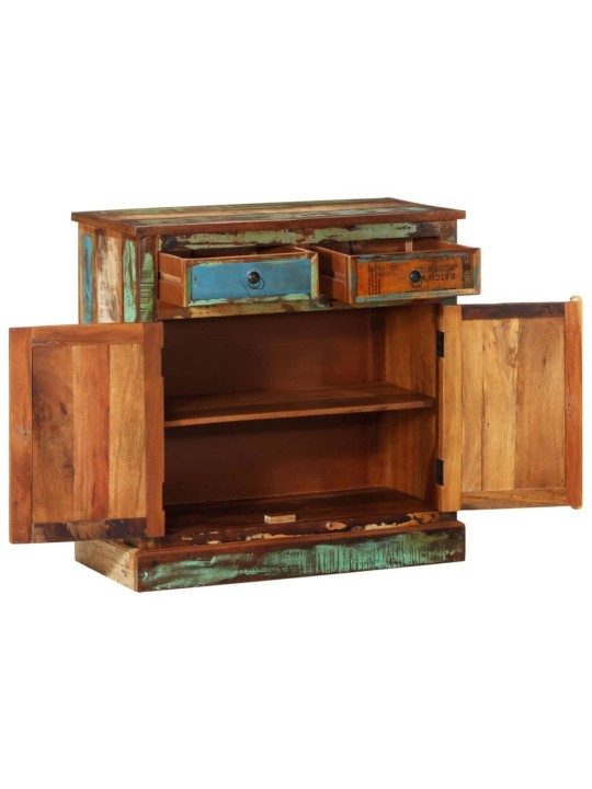 Příborník 2 zásuvky a dvířka vintage masivní recyklované dřevo