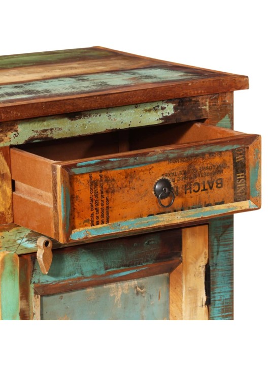 Příborník 2 zásuvky a dvířka vintage masivní recyklované dřevo