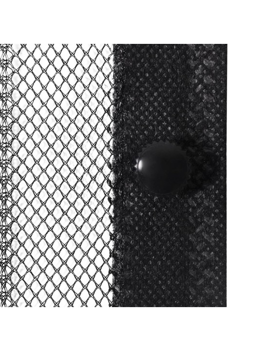 Závěs do dveří proti hmyzu 210 x 100 cm magnetický černý