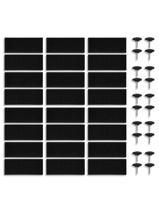 Závěs do dveří proti hmyzu 210 x 100 cm magnetický černý