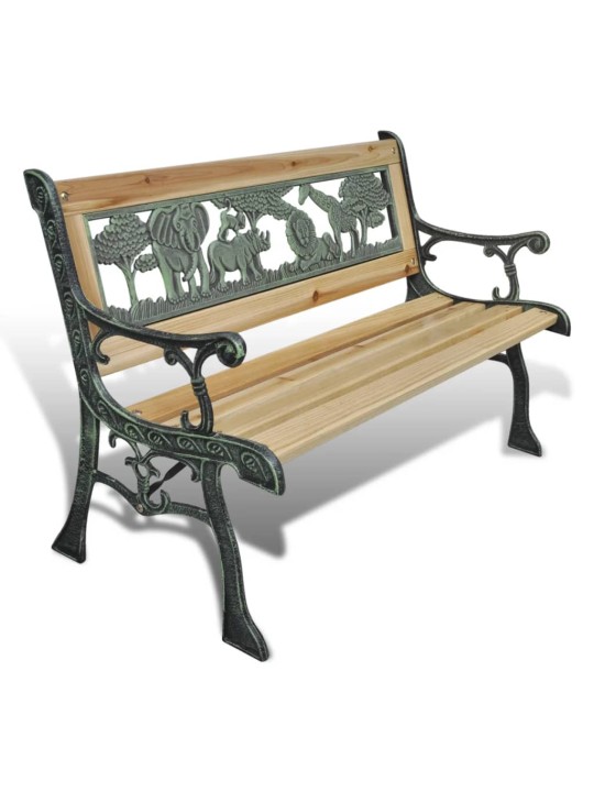 Dětská zahradní lavice 84 cm dřevěná