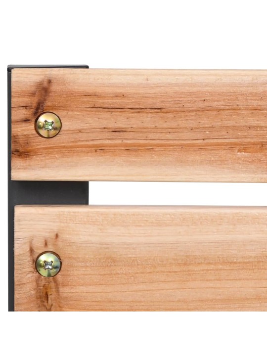 Zahradní lavice 120 cm dřevo a železo