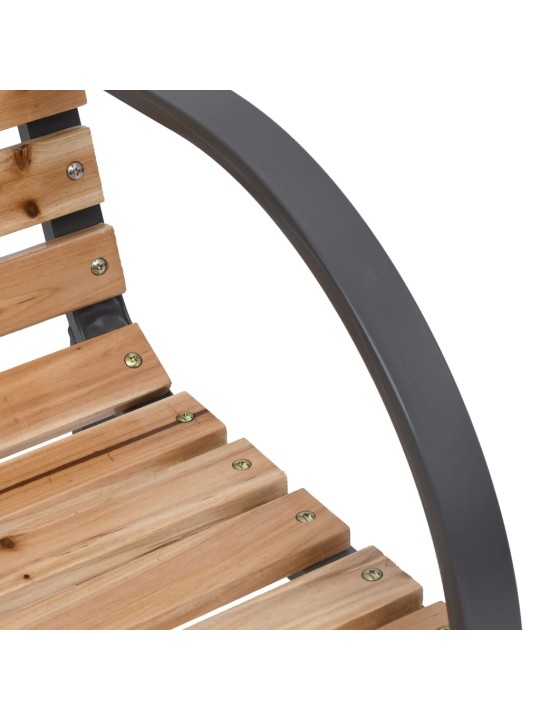 Zahradní lavice 120 cm dřevo a železo
