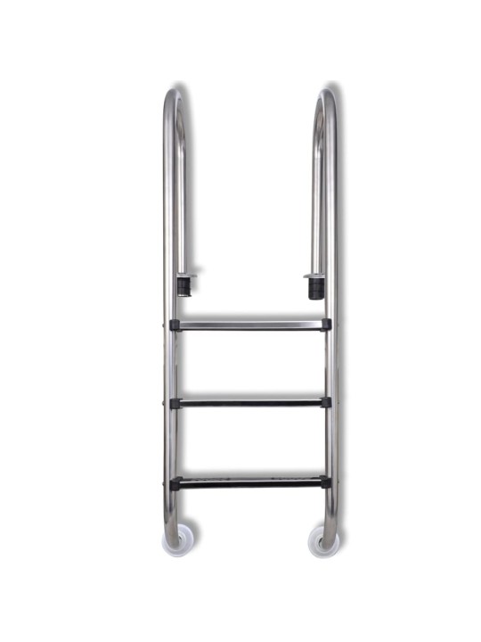 Bazénový žebřík 3 schůdky nerezová ocel 304 120 cm