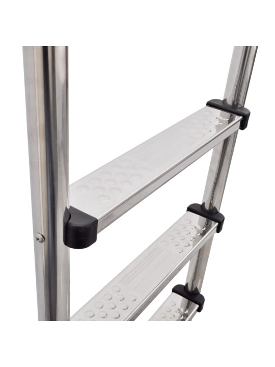 Bazénový žebřík 3 schůdky nerezová ocel 304 120 cm