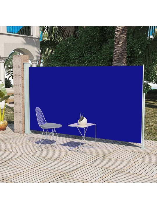 Boční markýza na terasu 160 x 300 cm modrá