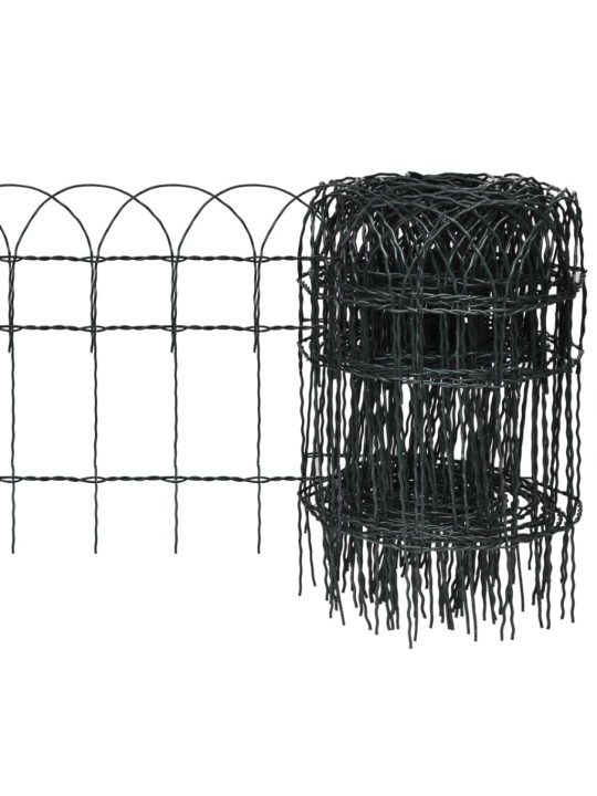 Zahradní plot práškované železo 10 x 0,4 m