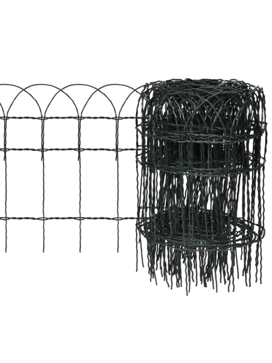 Zahradní plot práškované železo 25 x 0,4 m
