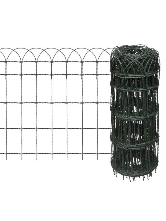 Zahradní plot práškované železo 25 x 0,65 m