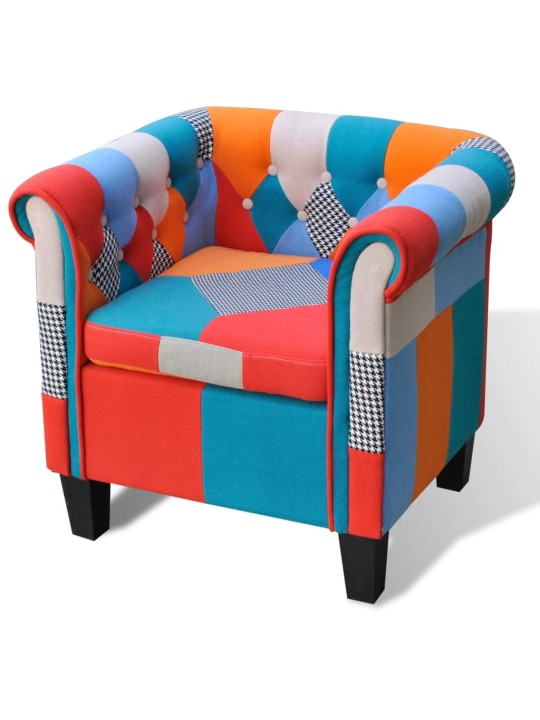 Křeslo patchwork textilní