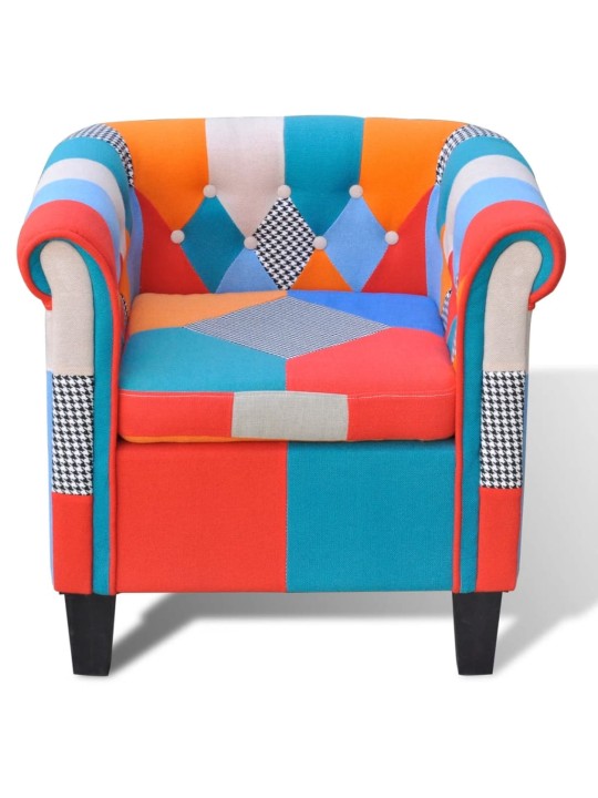 Křeslo patchwork textilní