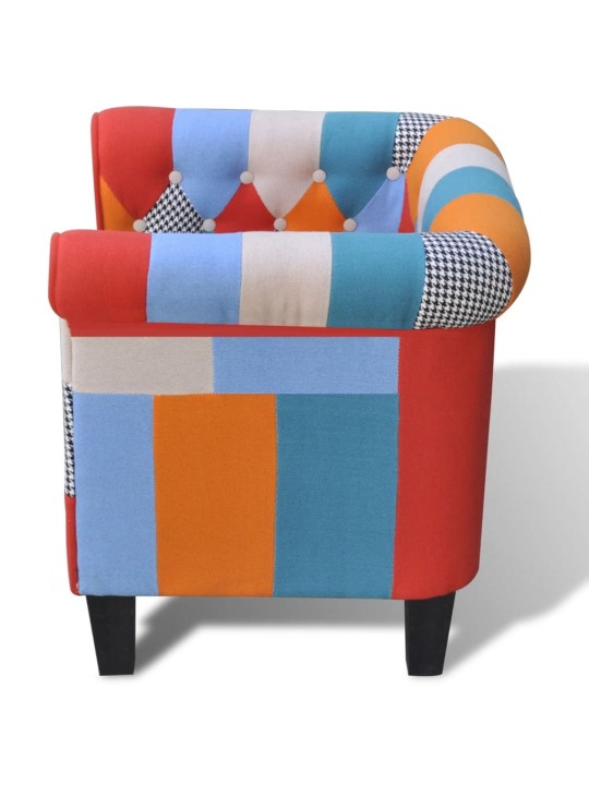 Křeslo patchwork textilní