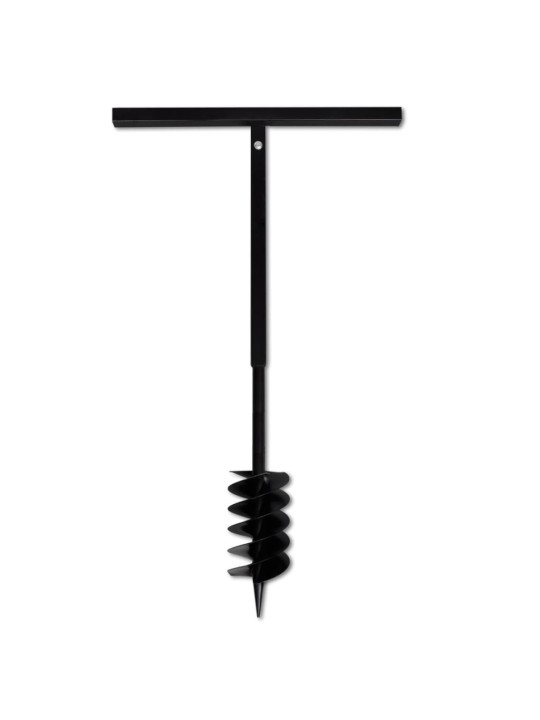 Zemní vrták s rukojetí, 120 mm, s dvojitou spirálou