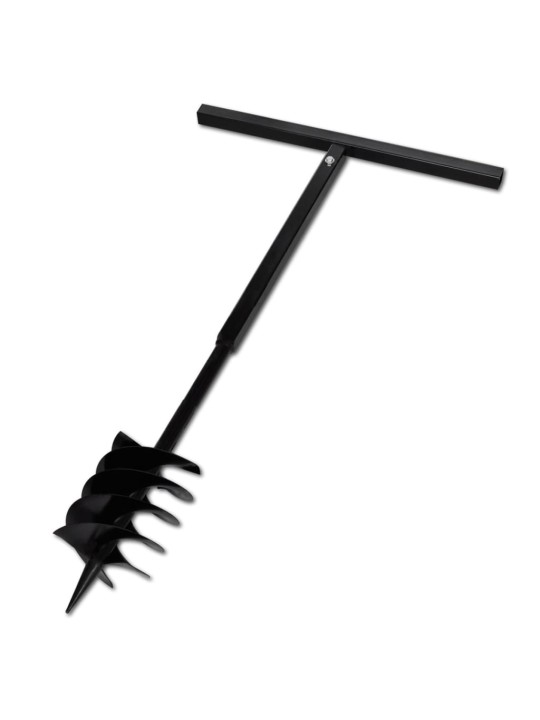 Zemní vrták s rukojetí, 180 mm, s trojitou spirálou
