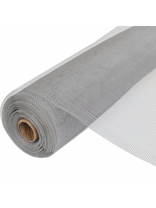 Síť proti hmyzu hliník 100 x 1 000 cm stříbrná