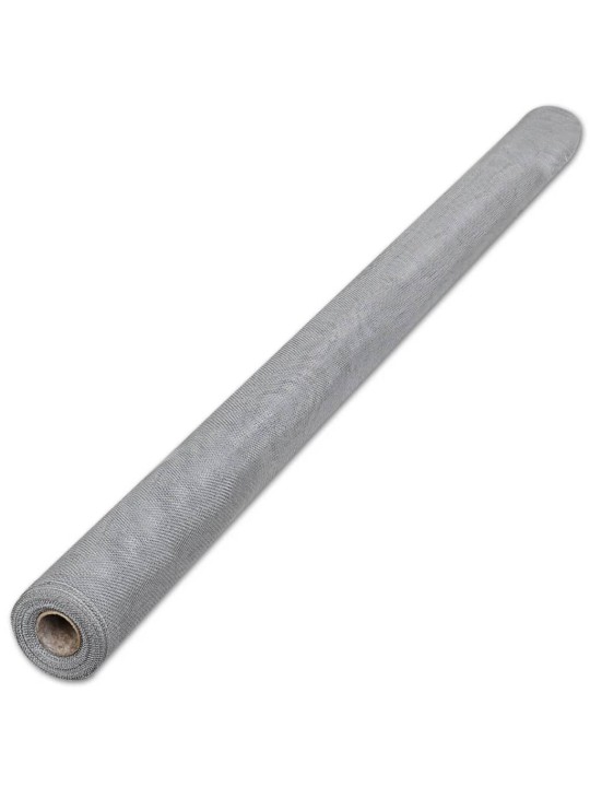 Síť proti hmyzu hliník 100 x 1 000 cm stříbrná