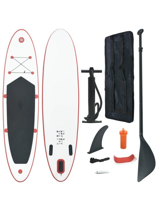 Stand Up Paddleboard SUP nafukovací červenobílý