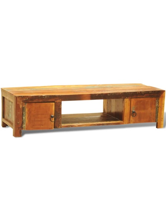 TV skříňka se 2 dvířky masivní recyklované dřevo vintage