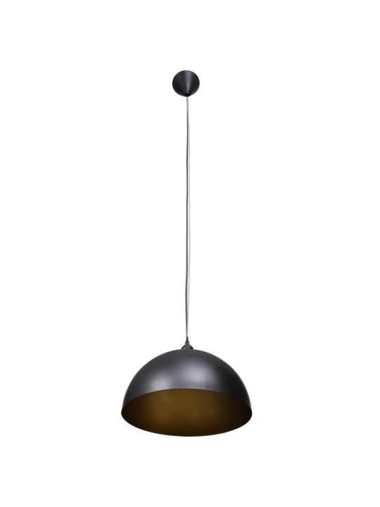 Stropní lampa polokoule 2 ks s nastavitelnou výškou černá
