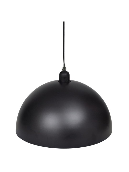 Stropní lampa polokoule 2 ks s nastavitelnou výškou černá
